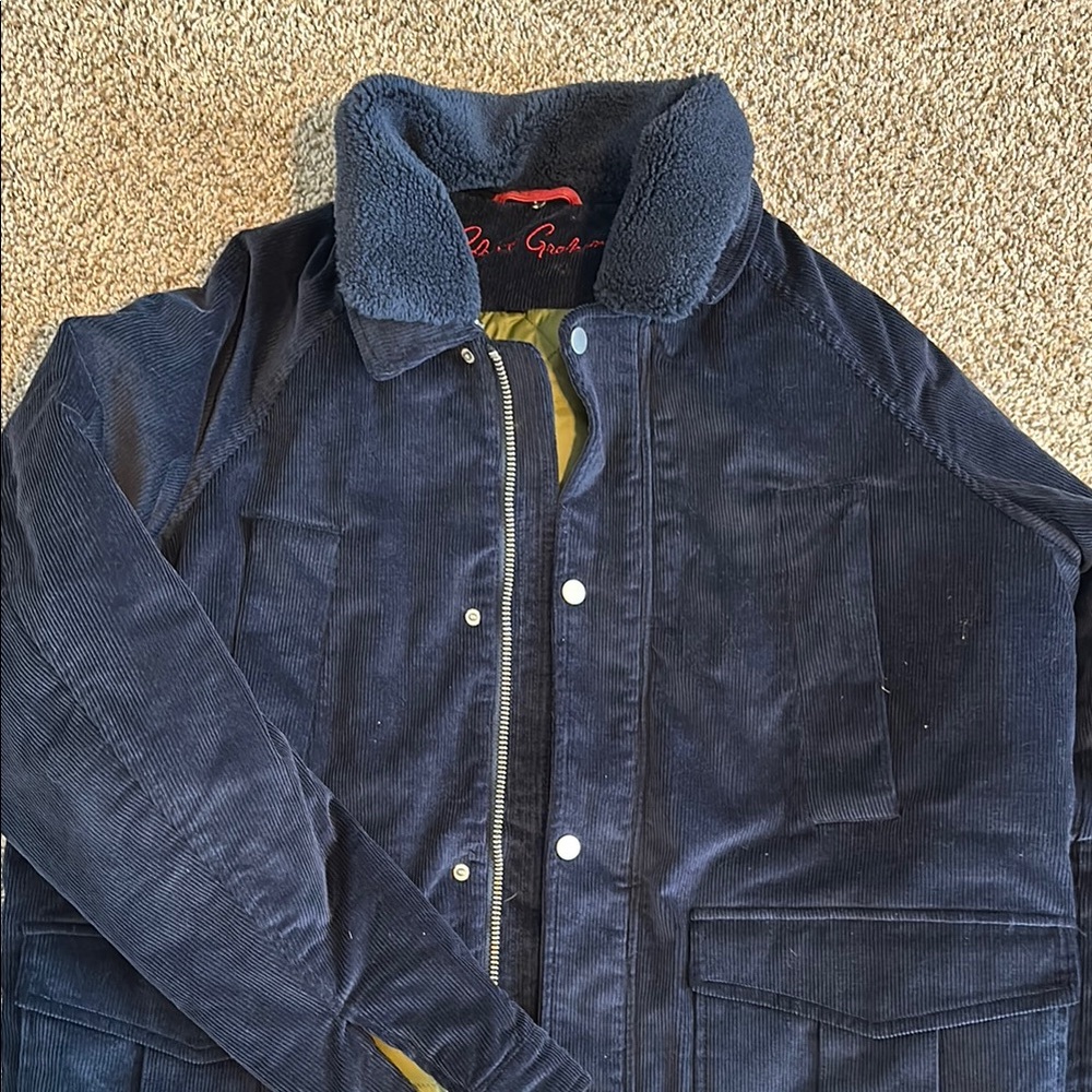 Robert Graham Navy Corduroy Jacket